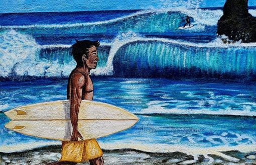 San Juan del Sur, Nicaragua- Surfing painting